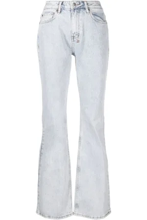 KSUBI Femme, Jeans, Bleu, Taille: W29 Jean Droit Bleu en Coton et Élasthanne