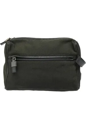 Salvatore Ferragamo Femme, Pre-owned, Vert, Taille: ONE Size Pre-owned Toile pochettes-minaudieres
