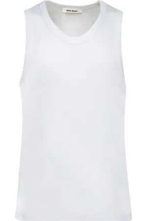 WALES BONNER Homme, Tops, Blanc, Taille: XL Pull sans Manches en Coton Blanc