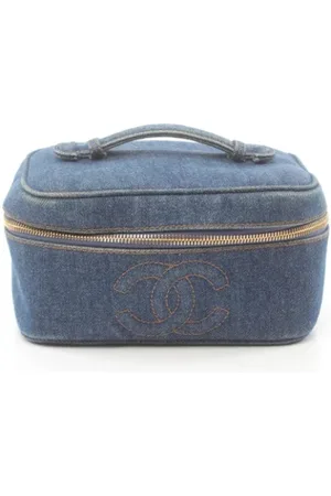 CHANEL Femme, Pre-owned, Bleu, Taille: ONE Size Pre-owned Denim sacs-chanel