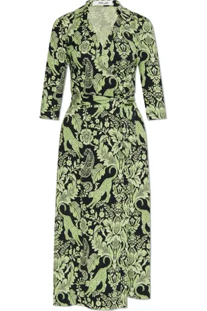 Diane von Furstenberg Femme, Robes, Vert, Taille: 40 FR Robe en soie