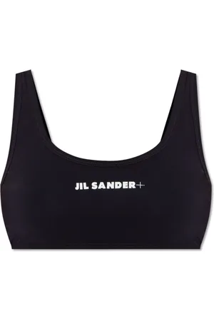 Jil Sander Femme, Maillots de bain, Noir, Taille: 38 FR Haut de Bikini avec Logo