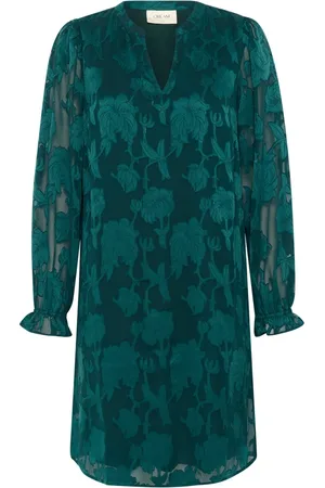 Cream Femme, Robes, Vert, Taille: 44 FR Robe en Dentelle Ponderosa
