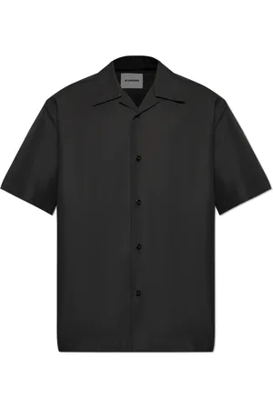 Jil Sander Homme, Chemises, Noir, Taille: XL Chemise à Manches Courtes
