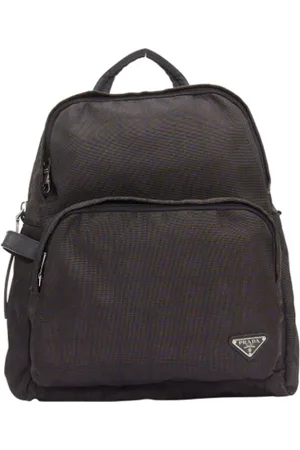 Prada Femme, Pre-owned, Noir, Taille: ONE Size Pre-owned Nylon sacs-dos