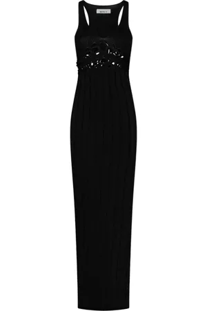 CIRCUS HOTEL Femme, Robes, Noir, Taille: 38 FR Robe Noire Lurex et Découpes