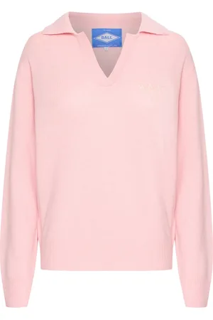 Ball Femme, Pulls, Rose, Taille: 42 FR Pull Polo Tricoté Rose Dolphin