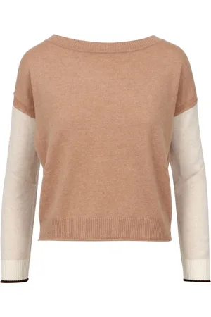 pennyblack Femme, Pulls, Brun, Taille: 42 FR Pull en laine à blocs de couleur