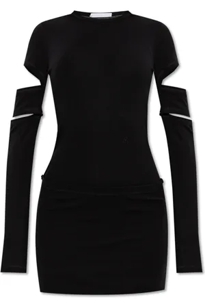 Helmut Lang Femme, Robes, Noir, Taille: 36 FR Robe avec manches amovibles