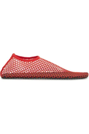 CHRISTOPHER ESBER Femme, Chaussures, Rouge, Taille: 41 EU Ballerines en maille avec bout carré