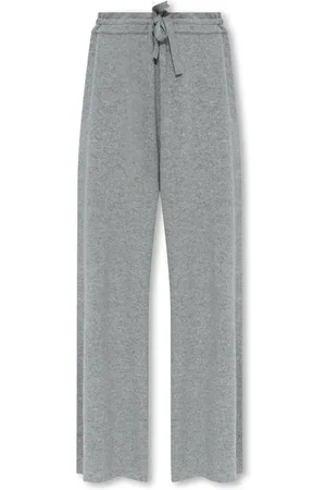 Jil Sander Femme, Pantalons, Gris, Taille: 38 FR Pantalon en cachemire