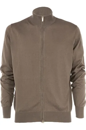 CASHMERE COMPANY Homme, Sweatshirts et sweats à capuche, Gris, Taille: L Pull Homme à Zip