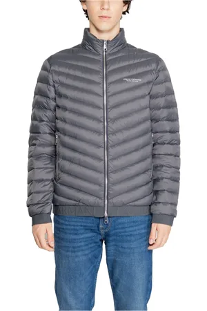 Armani Exchange Homme, Vestes, Gris, Taille: 2XL Doudoune Hiver Homme Collection