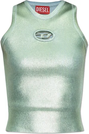 Diesel Femme, Tops, Vert, Taille: 38 FR Top M-Caddix-Top-M