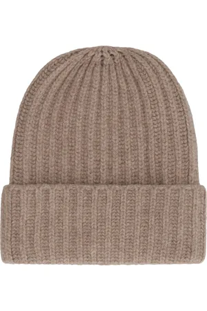 Malo Unisex, Accessoires, Brun, Taille: ONE Size Bonnet en Cachemire Côtelé