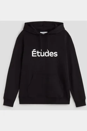 Etudes Homme, Sweatshirts et sweats à capuche, Noir, Taille: L Sweat à capuche oversize avec poche kangourou