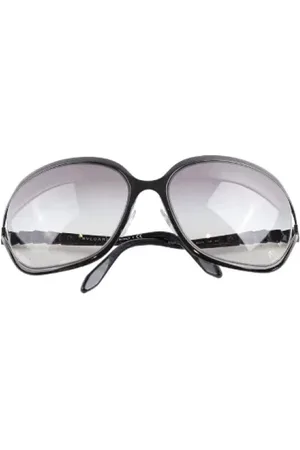 Bvlgari Femme, Pre-owned, Noir, Taille: ONE Size Pre-owned Plastique lunettes-de-soleil