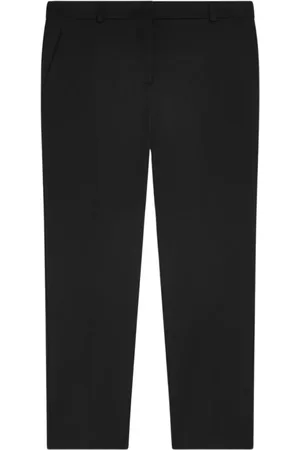 SEMICOUTURE Femme, Pantalons, Noir, Taille: 38 FR Pantalon en laine noire avec coupe regular