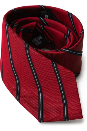 Giorgio Armani Homme, Accessoires, Rouge, Taille: ONE Size Cravate Bordeaux en Soie Style Élégant