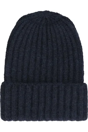 Malo Unisex, Accessoires, Bleu, Taille: ONE Size Bonnet tricot côtelé