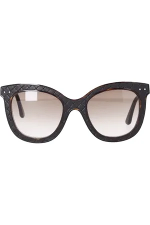 Bottega Veneta Homme, Pre-owned, Brun, Taille: ONE Size Pre-owned Acetate lunettes-de-soleil