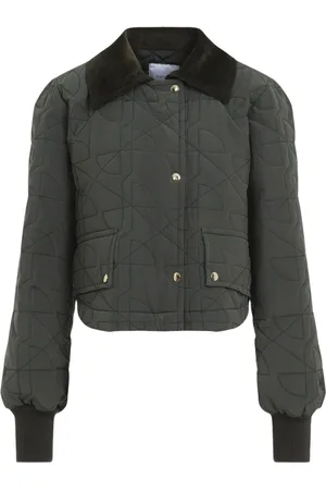 Patou Femme, Vestes, Vert, Taille: 38 FR Veste Chic Verte Aw24