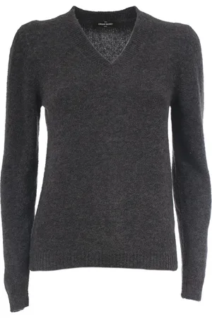 Gran Sasso Femme, Pulls, Gris, Taille: 36 FR Pull en laine vierge à col rond