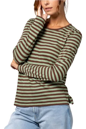 Majestic Femme, Tops, Vert, Taille: 38 FR Pull Élégant M444 Fts918 968