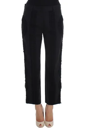 Dolce & Gabbana Femme, Pantalons, Noir, Taille: 32 FR Pantalon Capri Torero Noir