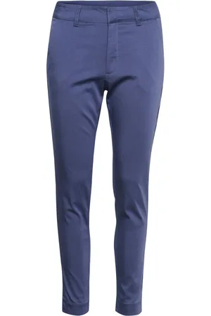 Kaffe Femme, Pantalons, Bleu, Taille: 38 FR Pantalon Chino Bleu Indigo Modèle Élégant