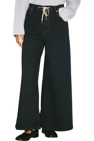 Marni Femme, Jeans, Noir, Taille: 36 FR Jean Évasé en Denim Stretch