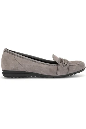 Gabor Femme, Chaussures, , Taille: 37 EU Ballerines en Velours Taupe