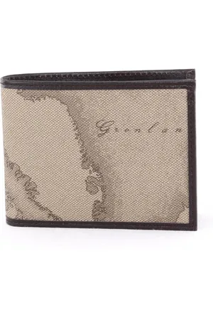ALVIERO MARTINI 1A CLASSE Homme, Accessoires, Gris, Taille: ONE Size Portefeuille Marron Geo Classic avec Compartiments