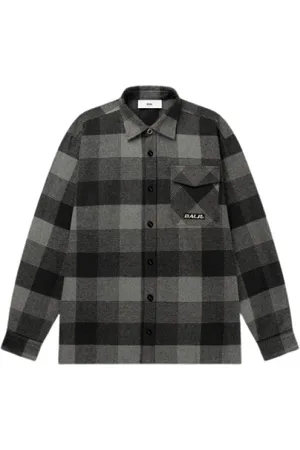 BALR. Homme, Chemises, Gris, Taille: S Chemise en flanelle avec l