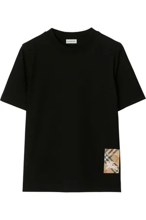 Burberry Femme, Tops, Noir, Taille: 36 FR T-shirt noir A1189