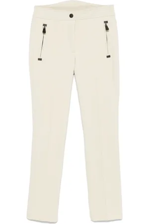 Moncler Femme, Pantalons, Blanc, Taille: 40 FR Pantalon Coupe Slim Blanc