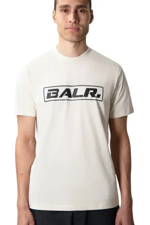 BALR. Homme, Tops, Blanc, Taille: M T-shirt en Coton avec Logo Imprimé