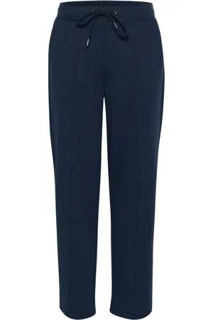 Kaffe Femme, Pantalons, Bleu, Taille: 40 FR Midnight Marine Straight Pants