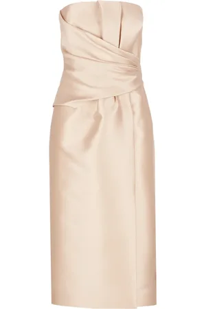 Alberta Ferretti Femme, Robes, , Taille: 42 FR Robe Ivoire avec Encolure Droite