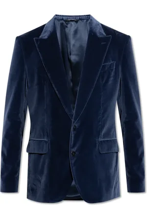 Dolce & Gabbana Homme, Vestes, Bleu, Taille: S Blazer en velours
