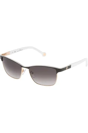 Carolina Herrera Femme, Accessoires, Noir, Taille: ONE Size Lunettes de soleil noires en métal avec fonctions spéciales