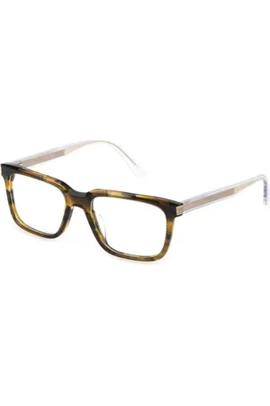 Police Homme, Accessoires, Vert, Taille: ONE Size Montures en plastique vert avec cadran
