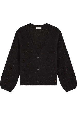 Des Petits Hauts Femme, Pulls, Noir, Taille: 40 FR Cardigan Oversize Boutonné avec Col en V