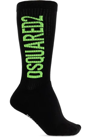 Dsquared2 Homme, Sous-vêtements, Noir, Taille: S Chaussettes en coton avec logo