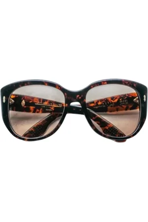 JACQUES MARIE MAGE Unisex, Accessoires, Brun, Taille: ONE Size Lunettes de Soleil Vintage Oversize Édition Limitée