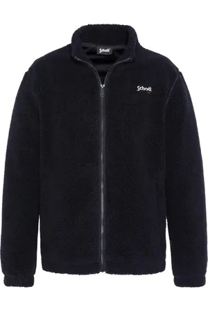 Schott NYC Homme, Vestes, Noir, Taille: XL Gilet polaire zippé - Bleu