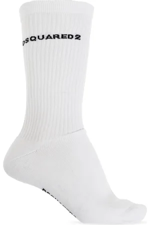 Dsquared2 Homme, Sous-vêtements, Blanc, Taille: M Chaussettes avec Logo