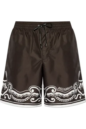 Dolce & Gabbana Homme, Maillots de bain, Noir, Taille: M Shorts de bain imprimés