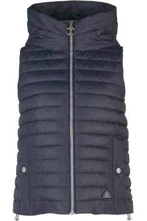 Barbour Femme, Vestes, Bleu, Taille: 36 FR Gilet Matelassé Navy Sans Manches