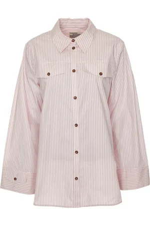 Baum und Pferdgarten Femme, Blouses et Chemises, Multicolore, Taille: 40 FR Chemise Rayée Oversize avec Poches